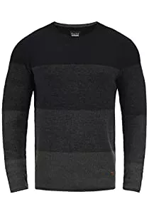 Blend Pullover & Strickmode Blend BHBenno Herren Strickpullover Feinstrick Pullover mit Rundhalsausschnitt