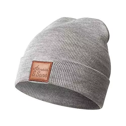 REPUBLIX Hüte & Mützen Amaci&Sons Herren Slouch Beanie Strick-Mütze Teddyfleece 9004