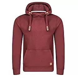 riverso Kapuzenpullover riverso Herren Kapuzenpullover RIVNiklas Pullover Sweatshirt Hoodie Kapuze Kängurutaschen Cross-Over-Kragen Regular Einfarbig Baumwolle