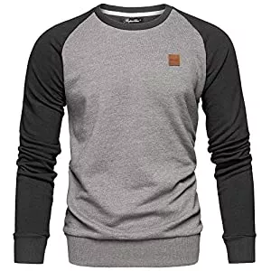 REPUBLIX Pullover & Strickmode REPUBLIX Herren Basic College Sweatjacke Pullover Hoodie Sweatshirt R5040