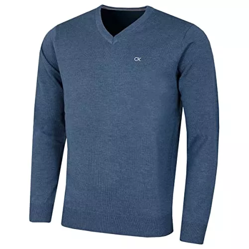 Calvin Klein Pullover & Strickmode Calvin Klein Herren V-Ausschnitt Soft Cotton Easy Care Pullover