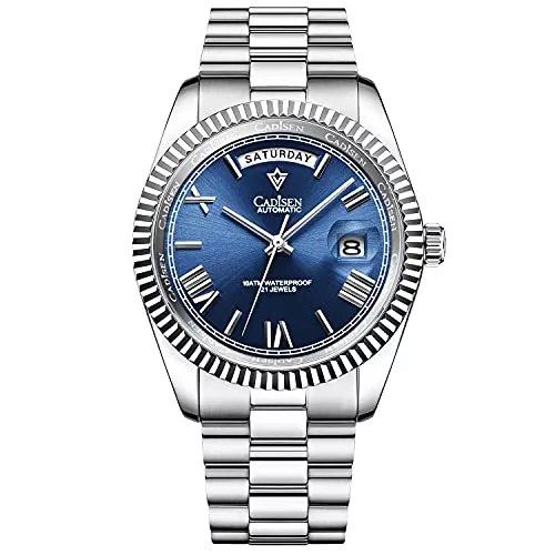 CADISEN Uhren CADISEN Automatik Uhr Herren Mechanische Automatikuhr Saphirglas Und Edelstahlarmband Uhr…