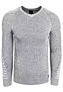 R-Neal Pullover & Strickmode Rusty Neal Pullover Herren Strick Basic Rundhals Strickpullover Langarm Casual Knitwear Streetwear 331/386/325