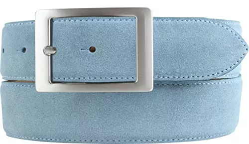 BELTINGER Gürtel BELTINGER Herren-Gürtel aus Veloursleder mit Doppel-Schnalle 4 cm | Velour-Ledergürtel für Herren 40mm | Wildleder-Gürtel 4cm