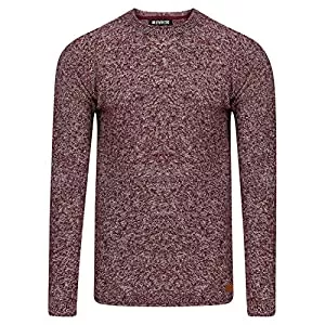 riverso Pullover & Strickmode riverso Herren Pullover RIVOskar Rundhalsausschnitt Regular Basic Strickpullover Sweatshirt 100% Baumwolle Feinstrick Pulli Langarm Einfarbig Schwarz Rot Blau Grau S M L XL XL XXL 3XL 4XL 5XL