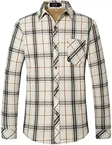 SSLR Hemden SSLR Herren Flanellhemd Gefüttert Langarm Holzfällerhemd Herren Langarmshirt Hemd Kariert Herren Arbeithemd Freizeithemd