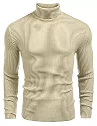 COOFANDY Pullover & Strickmode COOFANDY Herren Rollkragen Pullover Langarmshirt Feinstrick Sweater Rollkragen Freizeit Slim fit Basic Männer Pullover
