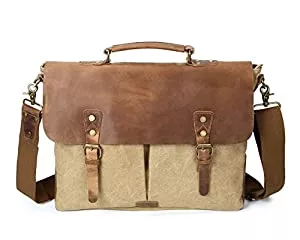 ZSR-haohai Taschen & Rucksäcke Herren Umhängetasche Retro Crazy Horseskin Bag Crossbody Tasche Laptop-Tasche