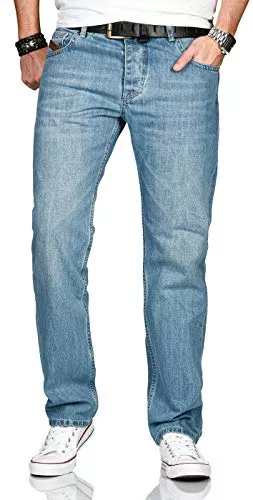 ALESSANDRO SALVARINI Jeans A. Salvarini Designer Herren Jeans Hose Basic Stretch Jeanshose Comfort Fit