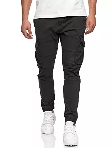 Indicode Jeans Indicode Herren Alex Cargohose aus Baumwolle | Lange Regular Fit Cargo Hose Baumwollhose Freizeithose Wanderhose Trekkinghose Men Pants Outdoorhose für Männer
