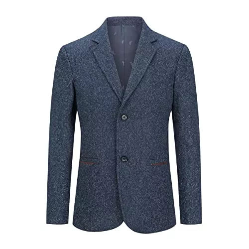 Allthemen Blazer Allthemen Anzugjacke Herren Slim Fit 2 Knöpfe Sakko Sportlich Blazer für Business Hochzeit Freizeit