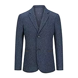 Allthemen Blazer Allthemen Anzugjacke Herren Slim Fit 2 Knöpfe Sakko Sportlich Blazer für Business Hochzeit Freizeit