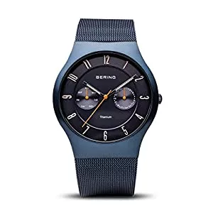 BERING Uhren BERING Herren Analog Quarz Titanium Collection Armbanduhr mit Edelstahl Armband und Saphirglas