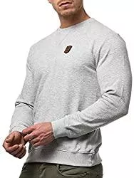 Indicode Pullover & Strickmode Indicode Herren Beechen Sweatshirt mit RIPP-Bündchen | Warmer Herrensweater klassischer Winter Sweater Pullover Herrensweatshirt Herren-Pullover Wintersweatshirt für Männer