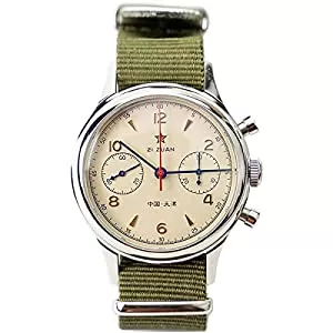 Sugess Uhren Sugess Mechanische Chronographenuhren für Herren mit Original Seagull 1963 Uhrwerk 38 mm 40 mm Edelstahl wasserdichte Saphir-Armbanduhr Militär-Fliegeruhr für Herrengeschenke