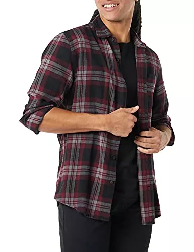 Amazon Essentials Hemden Amazon Essentials Herren Langarmhemd aus Flanell (in Übergröße erhältlich)