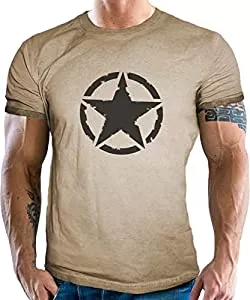 Gasoline Bandit T-Shirts Classic T-Shirt für den US-Army Fan: Vintage Star