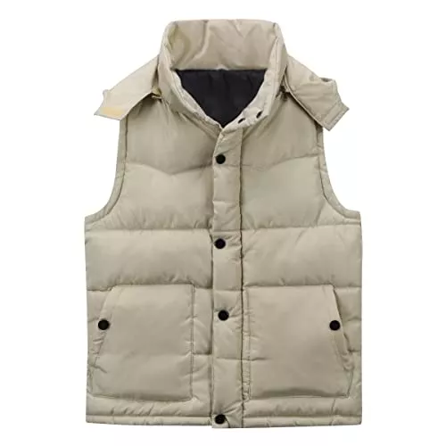 YOUTHUP Westen YOUTHUP Herren Weste mit Kapuze Steppweste Ärmellose Leichte Winddicht Kapuzenweste Herrenweste Ärmellose Bodywarmer Sportweste Outdoor