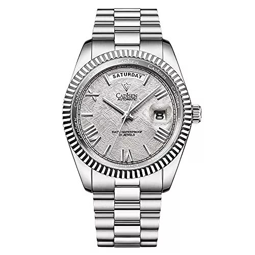 CADISEN Uhren CADISEN Automatik Uhr Herren Mechanische Automatikuhr Saphirglas Und Edelstahlarmband Uhr…