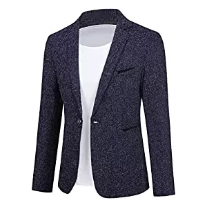 Allthemen Blazer Allthemen Herren Sakko Sportlich Slim Fit Blazer Männer Modern Freizeit Jacke Business Anzugjacke