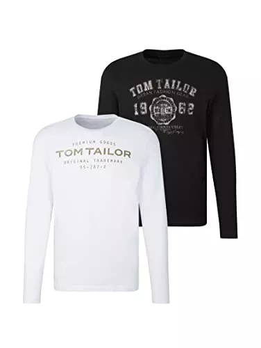 TOM TAILOR Langarmshirts TOM TAILOR Herren Langarmshirt im Doppelpack
