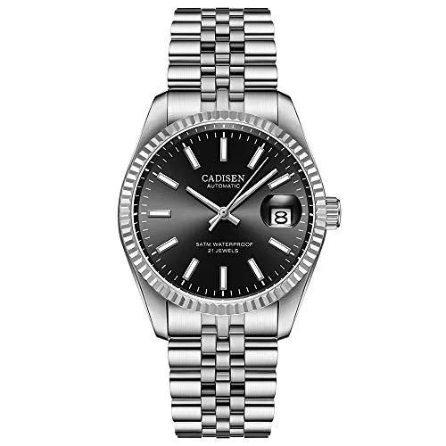 CADISEN Uhren CADISEN Automatik Uhr Herren Mechanische Automatikuhr Saphirglas Und Edelstahlarmband Uhr…