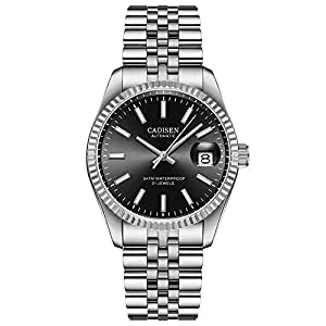 CADISEN Uhren CADISEN Automatik Uhr Herren Mechanische Automatikuhr Saphirglas Und Edelstahlarmband Uhr…