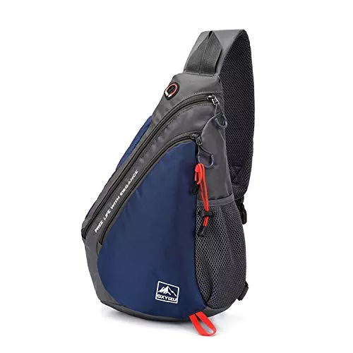 FANDARE Taschen & Rucksäcke FANDARE Leicht Brusttasche Sling Rucksack Schultertasche Chest Bag Crossbody Umhängetasche Sporttasche für Herren Damen Junge Mädchen Reise Crossover Daypack Wandern Bergsteigen Reisen Polyester