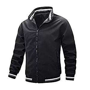 Generic Jacken Herren Mantel Regular Fit Windbreaker Einheitliche Farbe Langärmel Klassisch Jacket Elastische Manschette Thermisch Verdicken Outfits