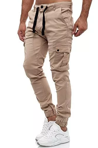 Tazzio Jeans Tazzio Cargohose Herren Cargo Hose Jogger Chino Regular Fit Jeans
