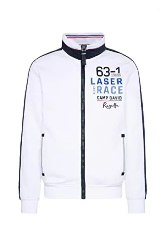 Camp David Jacken Camp David Herren Sweatjacke mit Rücken-Artwork