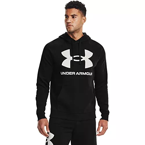 Under Armour Kapuzenpullover Under Armour Herren Rival Fleece Big Logo Hd sportlicher Kapuzenpullover mit Loser Passform, bequemes und warmes Sweatshirt für Männer (1er Pack)