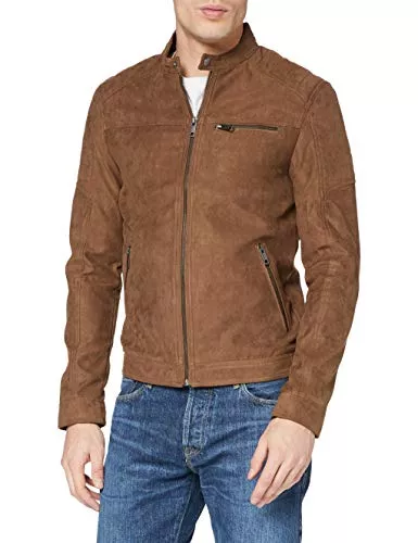 JACK & JONES Jacken JACK & JONES Male Lederjacke Faux