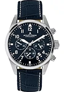 JACQUES LEMANS Uhren JACQUES LEMANS Herrenuhr Chronograph Barcelona Blau 42-2B