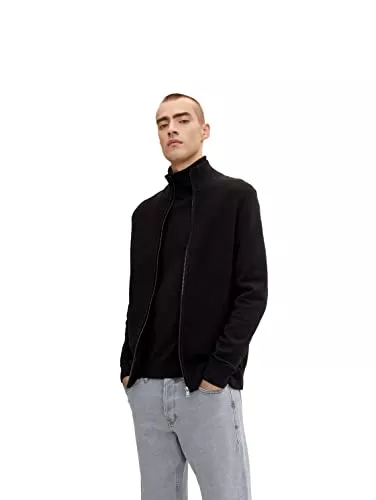 TOM TAILOR Strickjacken TOM TAILOR Herren Strickjacke mit Stehkragen