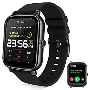 Zero-G Roadster Uhren Zero-G Roadster Smartwatch mit Telefonfunktion Whatsapp Funktion,1.7" Touchscreen Uhren Herren Damen, Fitness Tracker Fitnessuhr Sportuhr Schrittzähler für iOS Android, Watch