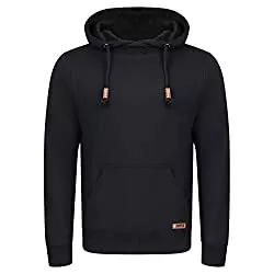 riverso Kapuzenpullover riverso Herren Kapuzenpullover RIVJulian Pullover Hoodie Sweatshirt Kapuze Kängurutaschen Cross-Over-Kragen Regular Baumwolle