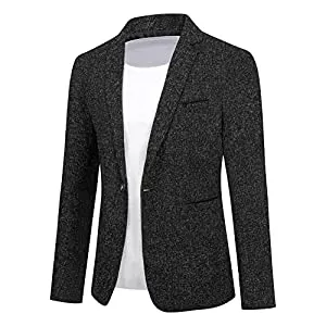 Allthemen Blazer Allthemen Herren Sakko Sportlich Slim Fit Blazer Männer Modern Freizeit Jackett Business Anzugjacke