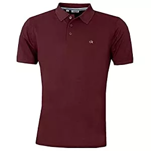 Calvin Klein Poloshirts Calvin Klein Herren Campus 3 Knopf Leicht gewelltes Kragen-Polo-Hemd
