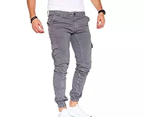 Styleko Hosen Styleko Herren Hosen Cargohose Herren Casual Slim Fit Cargohose aus Baumwolle Outdoorhose männer Chino Hose Freizeithose Jogging treckking Hose Sporthose|6 Taschen 8002