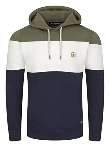 riverso Kapuzenpullover riverso Herren Kapuzenpullover RIVRemo Hoodie Sweatshirt Pullover Kapuze Kängurutaschen Regular Fit Farbblock Baumwolle S M L XL XXL 3XL 4XL 5XL