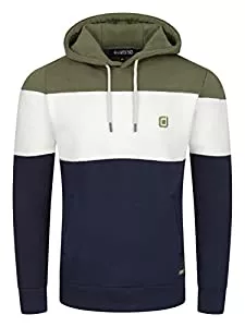riverso Kapuzenpullover riverso Herren Kapuzenpullover RIVRemo Hoodie Sweatshirt Pullover Kapuze Kängurutaschen Regular Fit Farbblock Baumwolle S M L XL XXL 3XL 4XL 5XL
