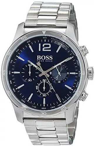 Hugo Boss Uhren BOSS Herren Chronograph Quarz Armbanduhr mit Edelstahlarmband