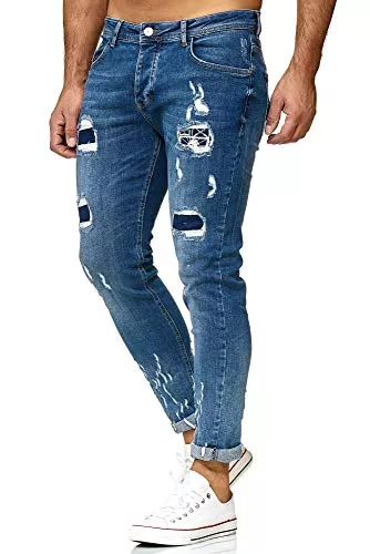 Redbridge Jeans Red Bridge Herren Jeans Hose Regular-Fit Ripped Frayed Destroyed Weapon Choice