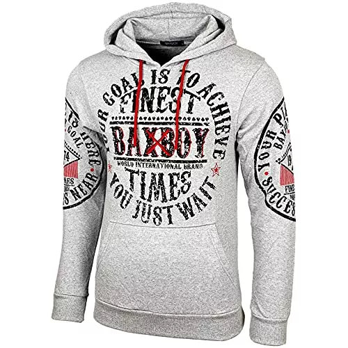 Baxboy Kapuzenpullover Baxboy Slim fit Herren Pullover Hoodie Sweatshirt Longsleeve Sweatshirt Jacke Langarm Kapuzenpullover Hoody Sweater 950