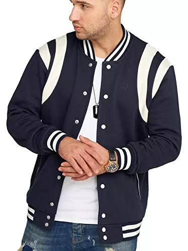 Soulstar Jacken Soulstar Herren Basic Collegejacke Sweat-Jacke College Übergangsjacke