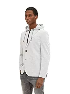 TOM TAILOR Blazer TOM TAILOR Herren Sakko mit fixierter Kapuze
