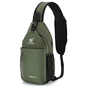 SKYSPER Taschen & Rucksäcke SKYSPER URBAN X6 Brusttasche Herren Klein Wasserfest Sling Schulter Bag Crossbody Pack Umhängetasche zum Wandern Outdoor Reise