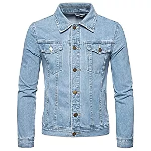 Allthemen Jacken Allthemen Jeansjacke Herren Denim Jacket Trucker Jacke Übergangsjacke für Männer Freizeitjacke