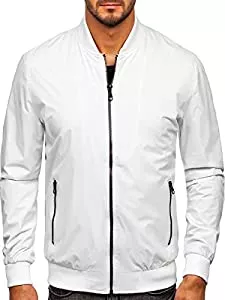 BOLF Jacken BOLF Herren Übergangsjacke Reißverschluss Freizeitjacke Sportjacke Steppjacke Kapuze Stehkragen Street Style 4D4